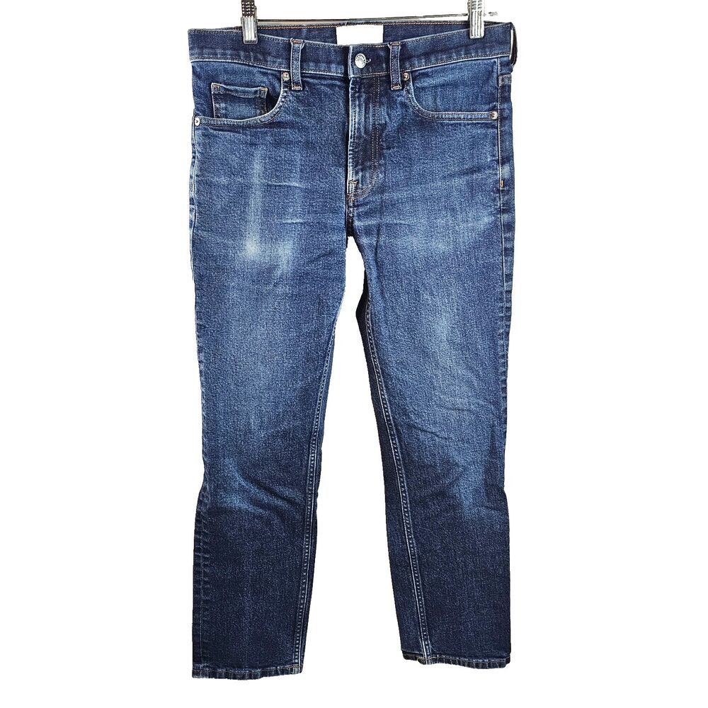 Everlane Jeans Men 32x38 Blue Straight Leg Stretch Denim Classic Casual